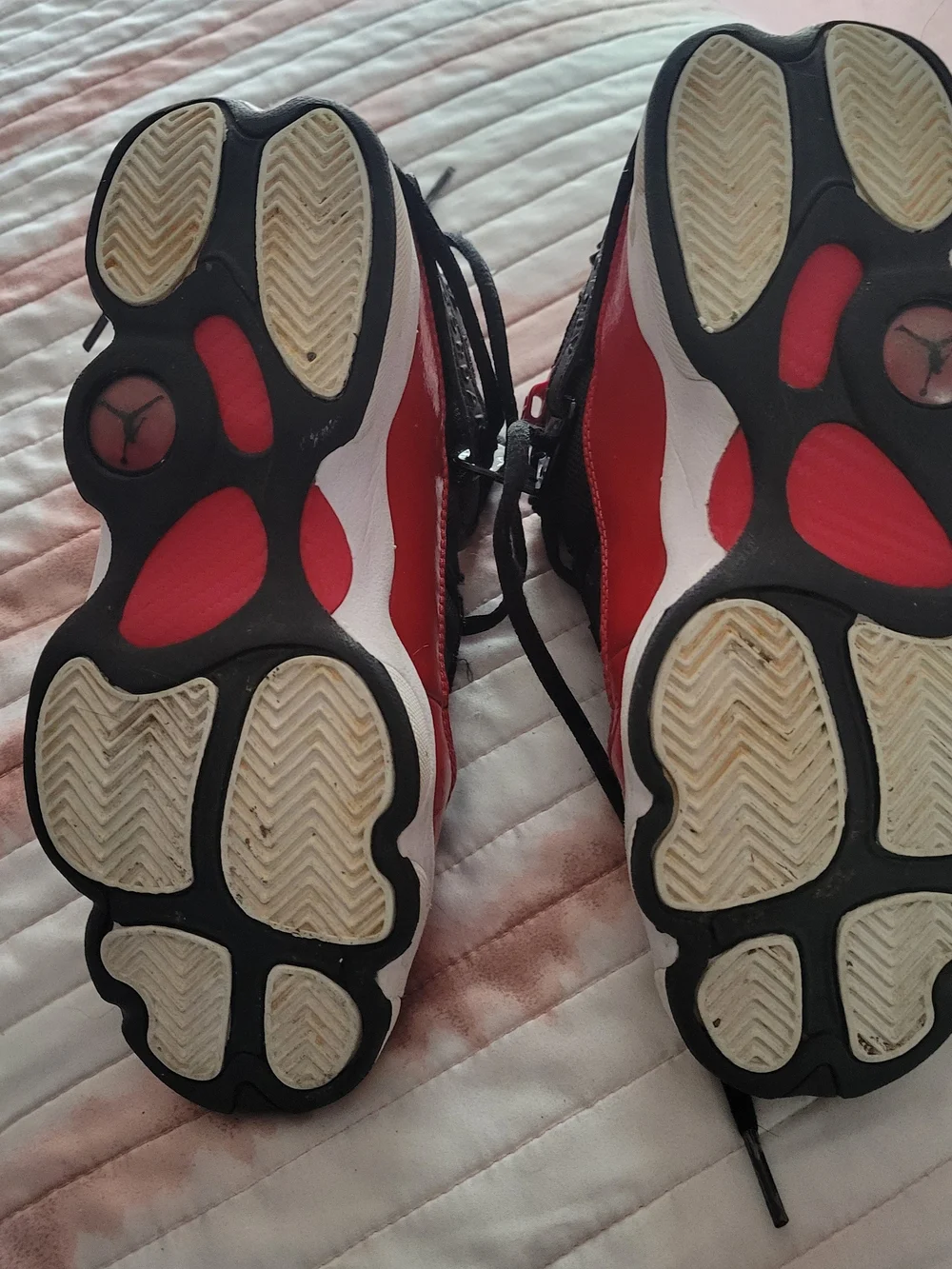 Air Jordan Kids' Red and Black Basketball Shoes